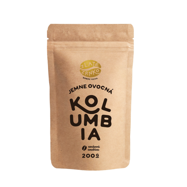 E-shop Káva Zlaté Zrnko - Kolumbia - "JEMNE OVOCNÁ" 500g
