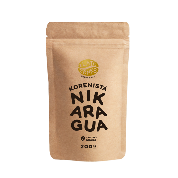 E-shop Káva Zlaté Zrnko - Nikaragua - "KORENISTÁ" 200g