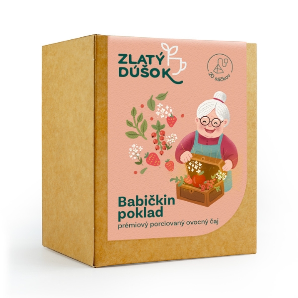 E-shop Porciovaný čaj Zlatý Dúšok - Babičkin poklad 80g
